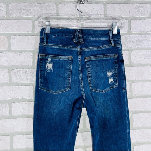 Good American Good Waist High Rise Skinny Jeans in Blue 195 Size 4/27 - Picture 6 of 8